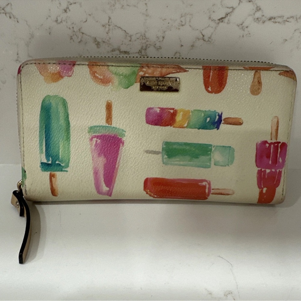 Kate Spade Colorful Popsicle Print Long Wallet- see pics